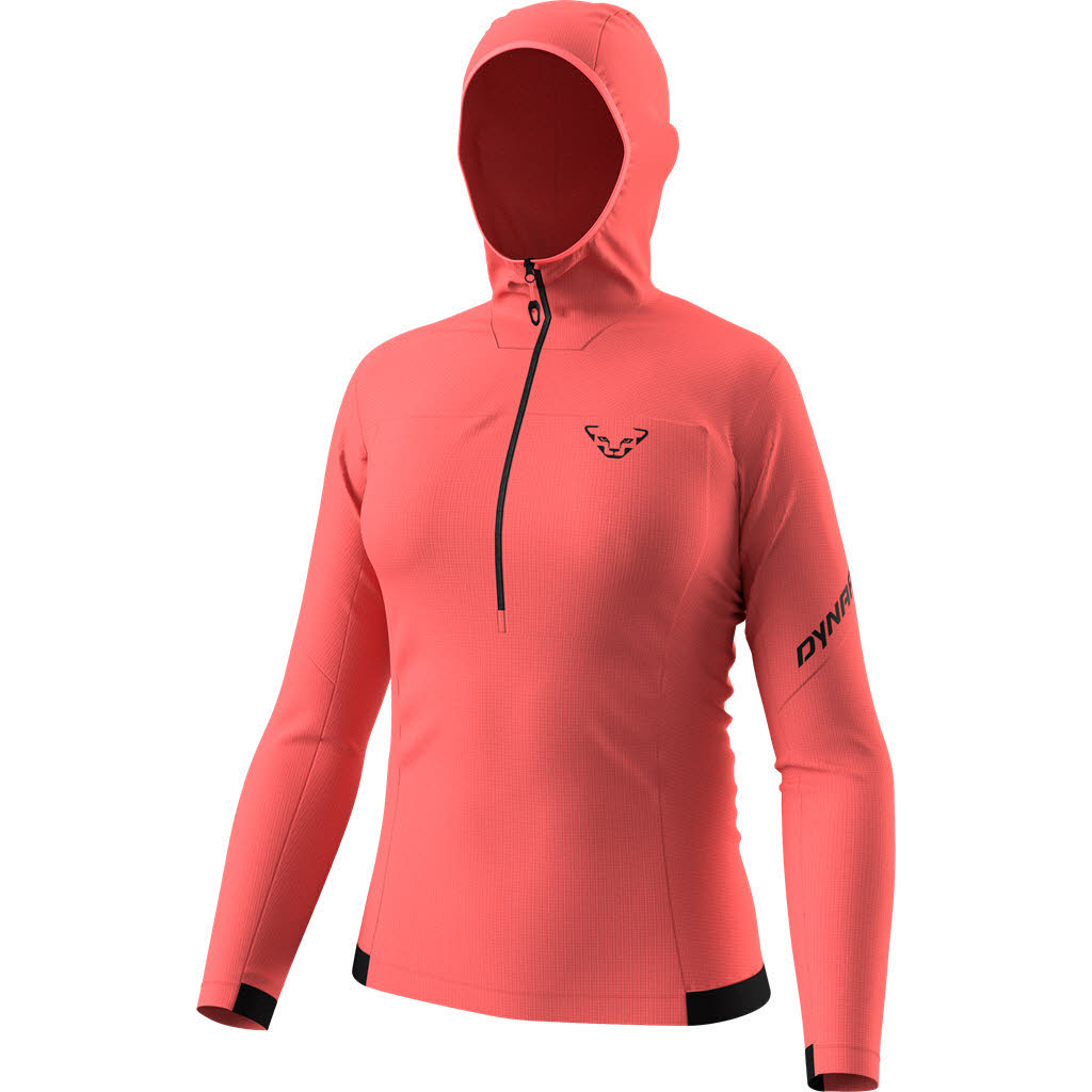 Dynafit Traverse Thermal Damen Zip-Top Midlayer rosa