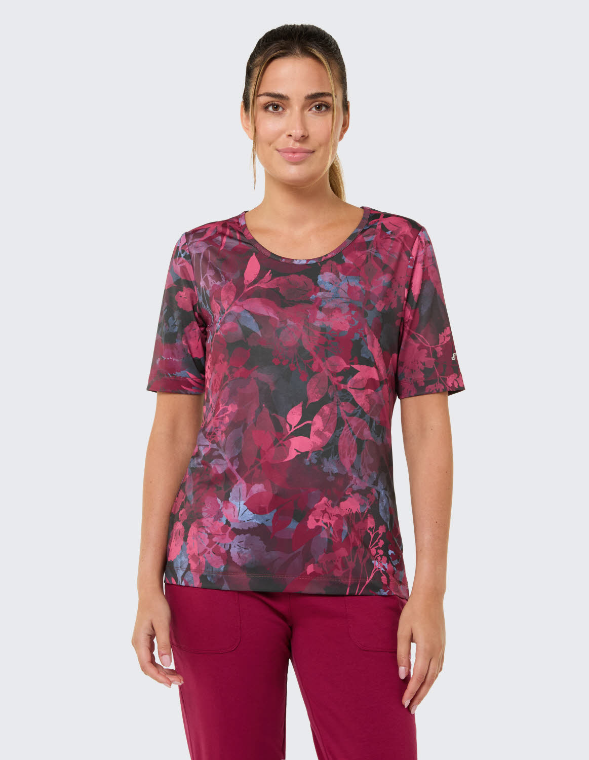 Joy PALOMA Damen Shirt T-Shirt Funktion plum leaf print