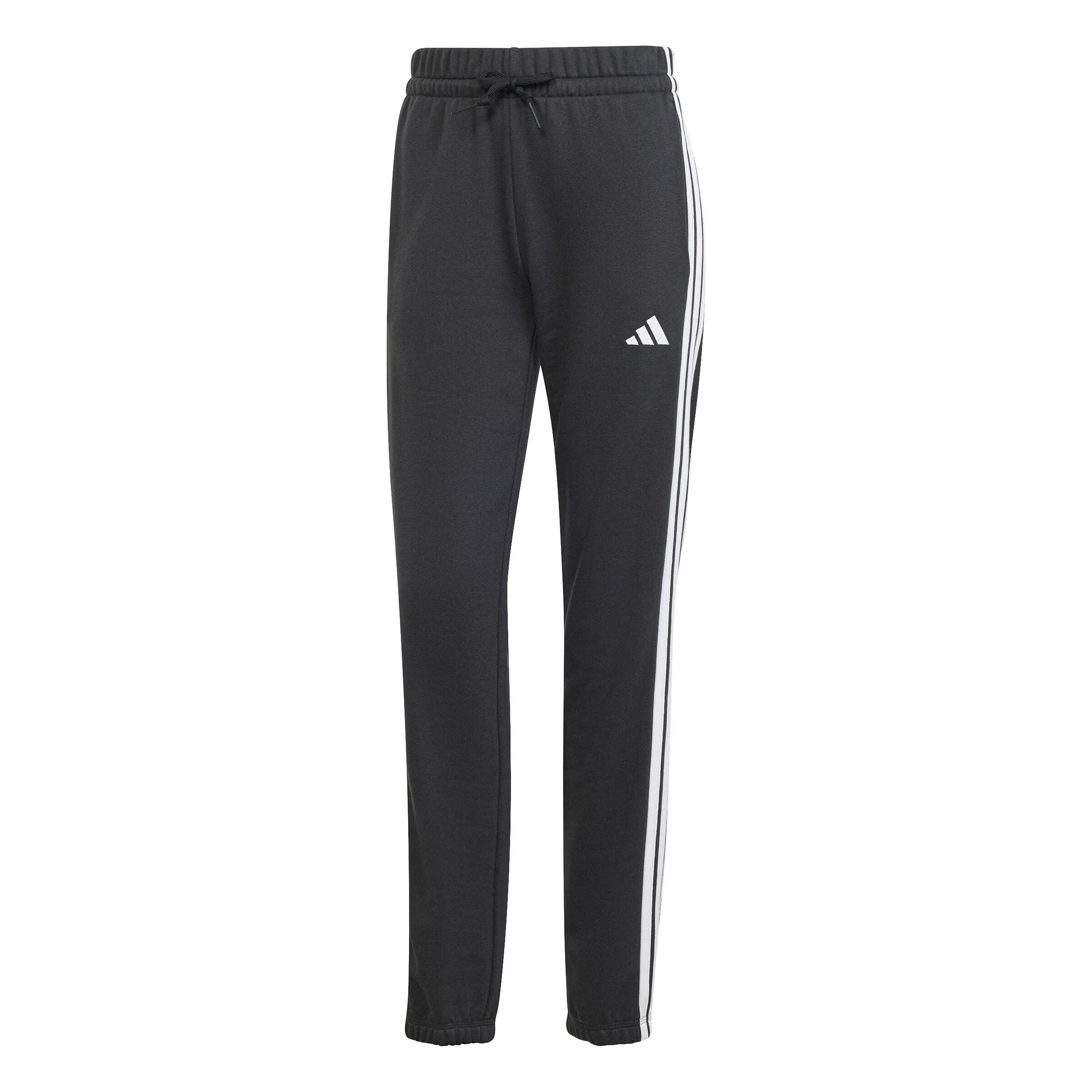 adidas Essentials 3-Streifen Terry Cuffed Hose Sweathose Damen schwarz