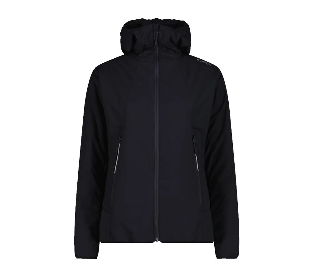 CMP WOMAN JACKET FIX HOOD Damen Windjacke schwarz