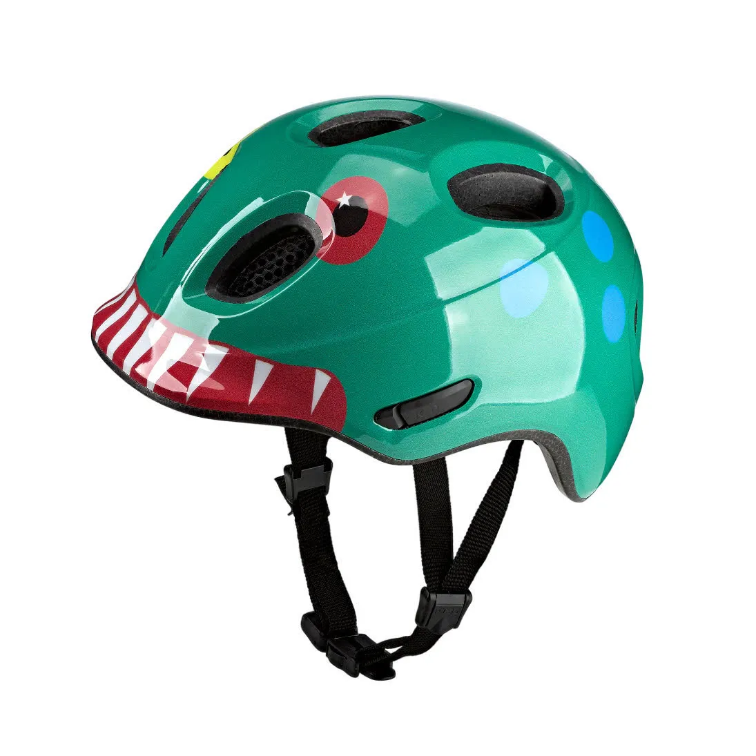 KED MEGGY SPARK Kinder Radhelm Fahrradhelm monster mood green glossy