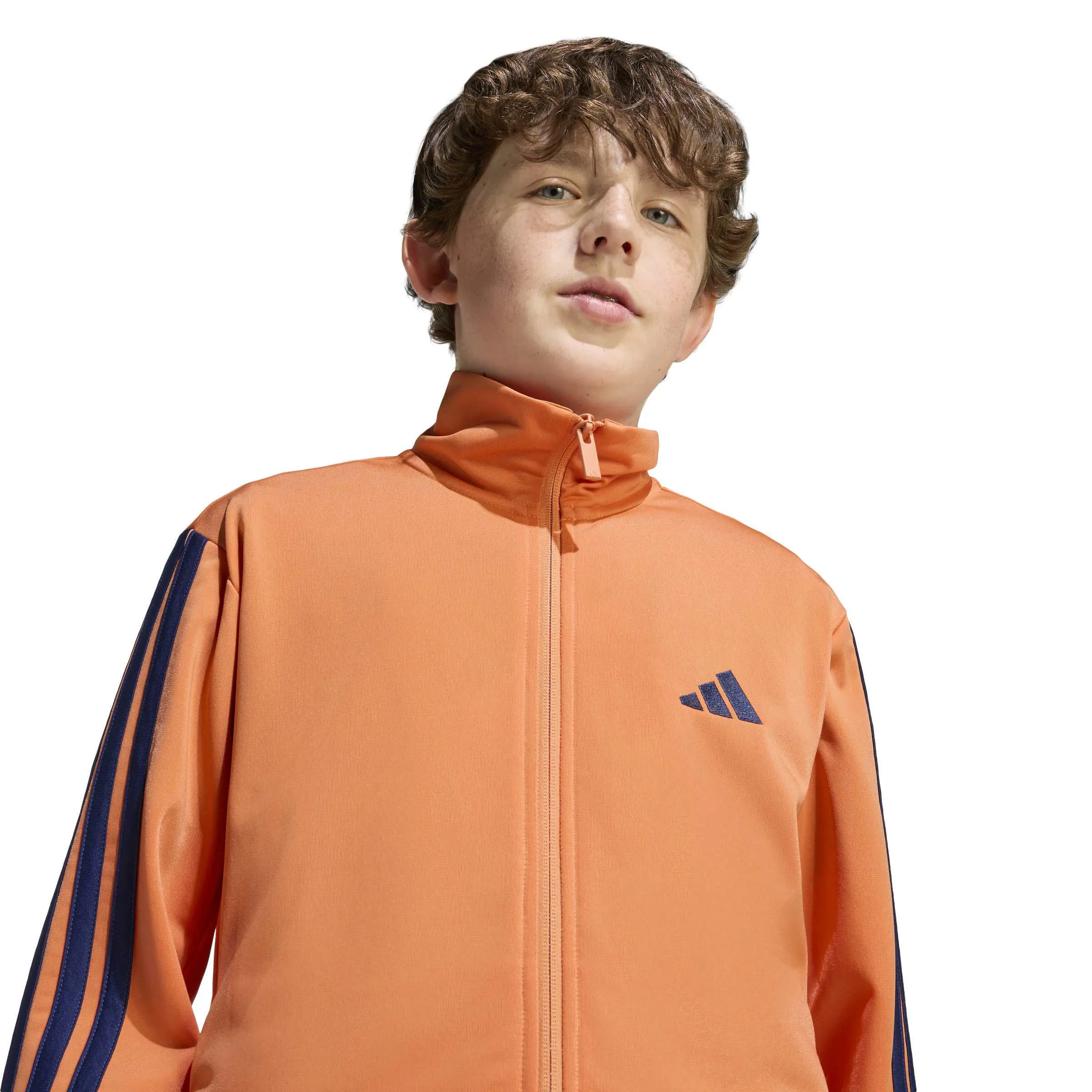 adidas Essentials Climacool Kinder Trainingsanzug - Orange/Dunkelblau