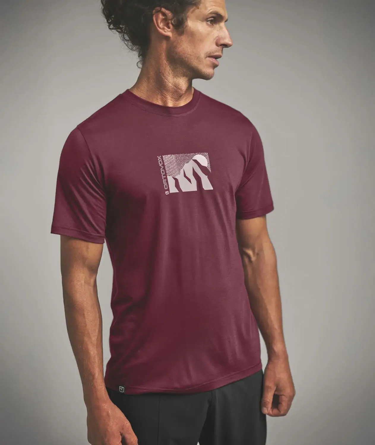 Ortovox 120 COOL TEC MTN SUN TS M Herren Funktionsshirt red malbec
