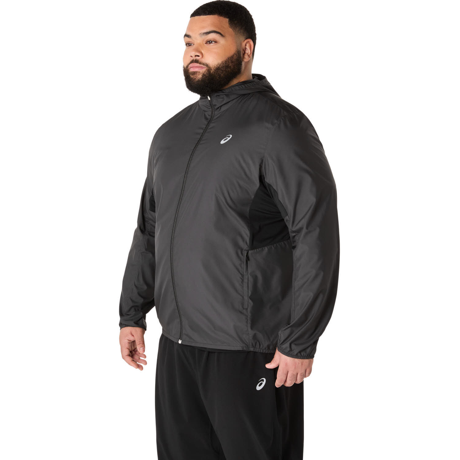 Asics CORE JACKET Herren Laufjacke Windjacke schwarz