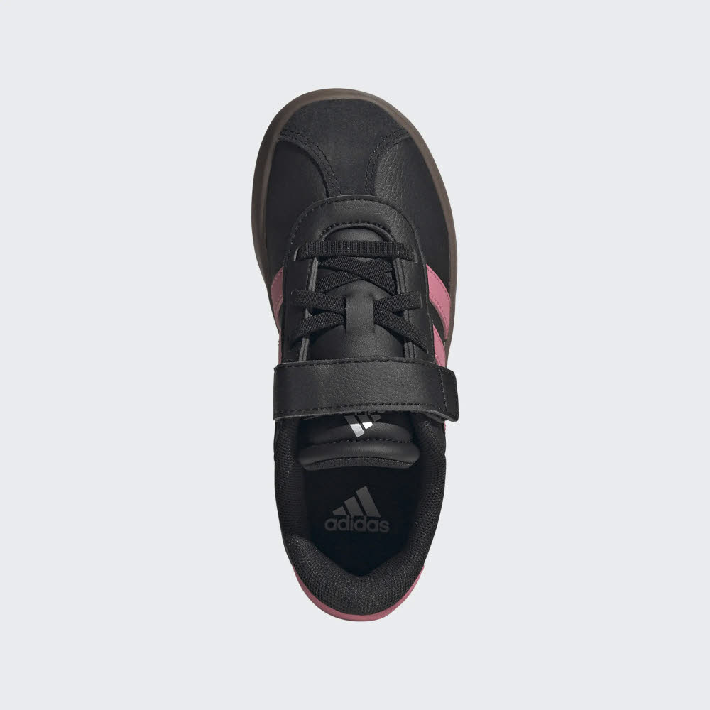 adidas VL COURT 3.0 EL C Mädchen Kinder Sneaker Freizeitschuhe schwarz-pink