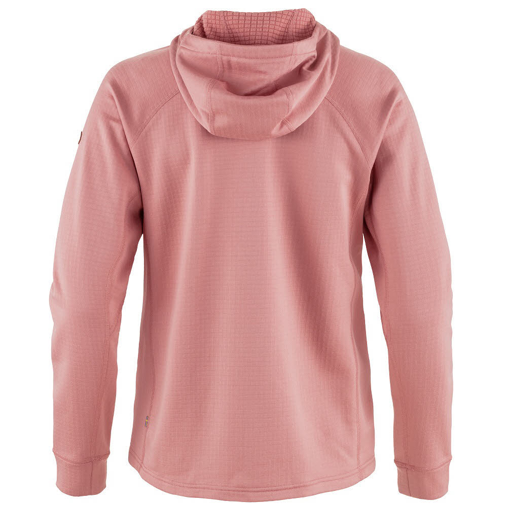 Fjällräven Abisko Grid Fleece Hoodie W Damen Fleecejacke Midlayer dusty rose