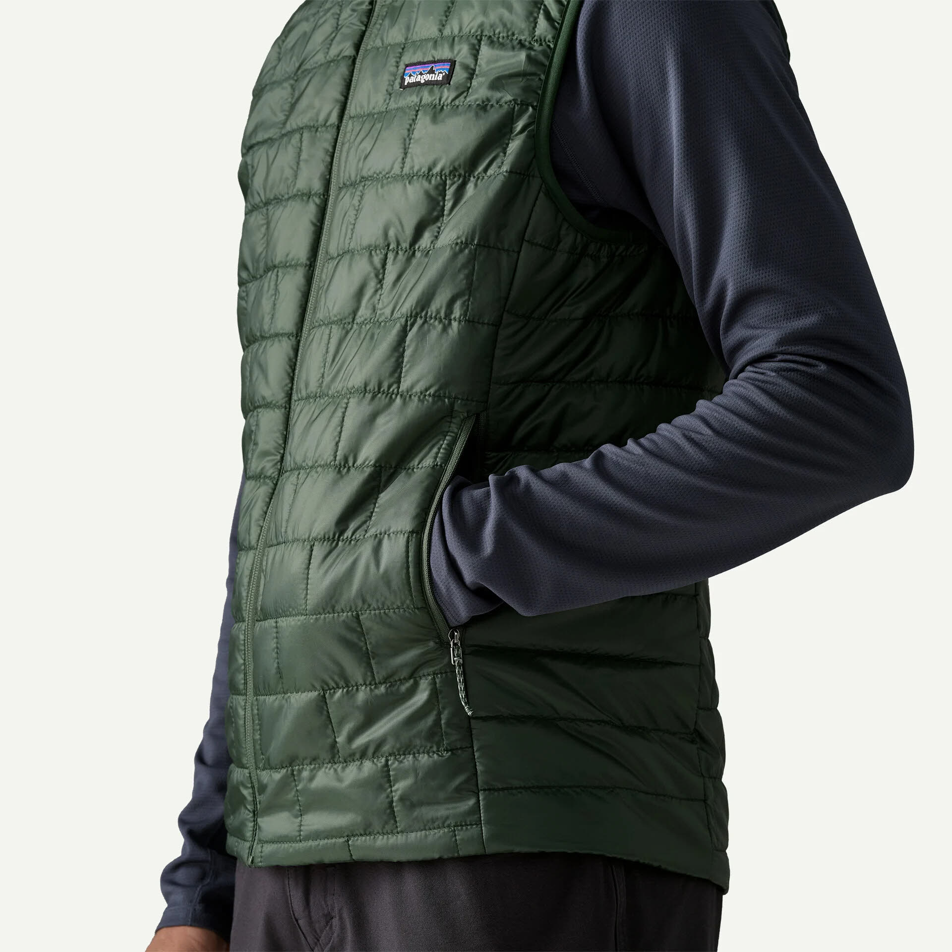 Patagonia Nano Puff Vest Herren Daunenweste ärmellos treeline green