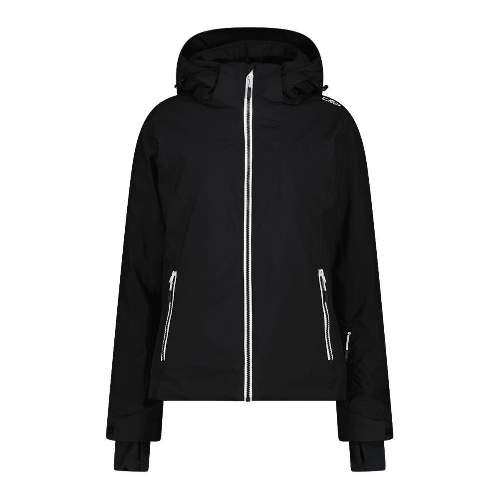 CMP WOMAN JACKET FIX HOOD Damen Skijacke Winterjacke nero
