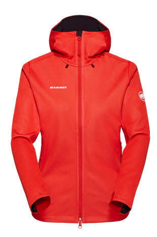 Mammut Ultimate VII SO Hooded Jacket Softshelljacke Damen rot