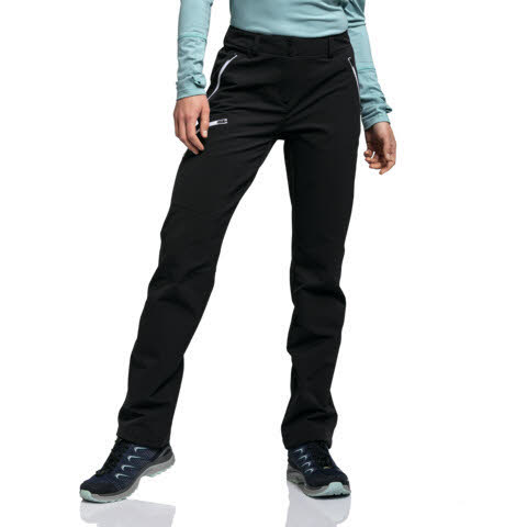 Schöffel Pants Ascona Warm L Trekkinghose gefüttert Wanderhose lange Hose Damen schwarz
