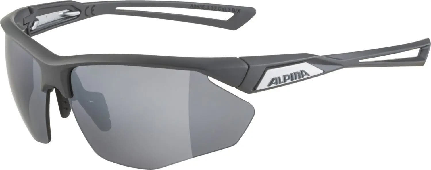 Alpina NYLOS HR Unisex Sportbrille Sonnenbrille midnight/grey matt