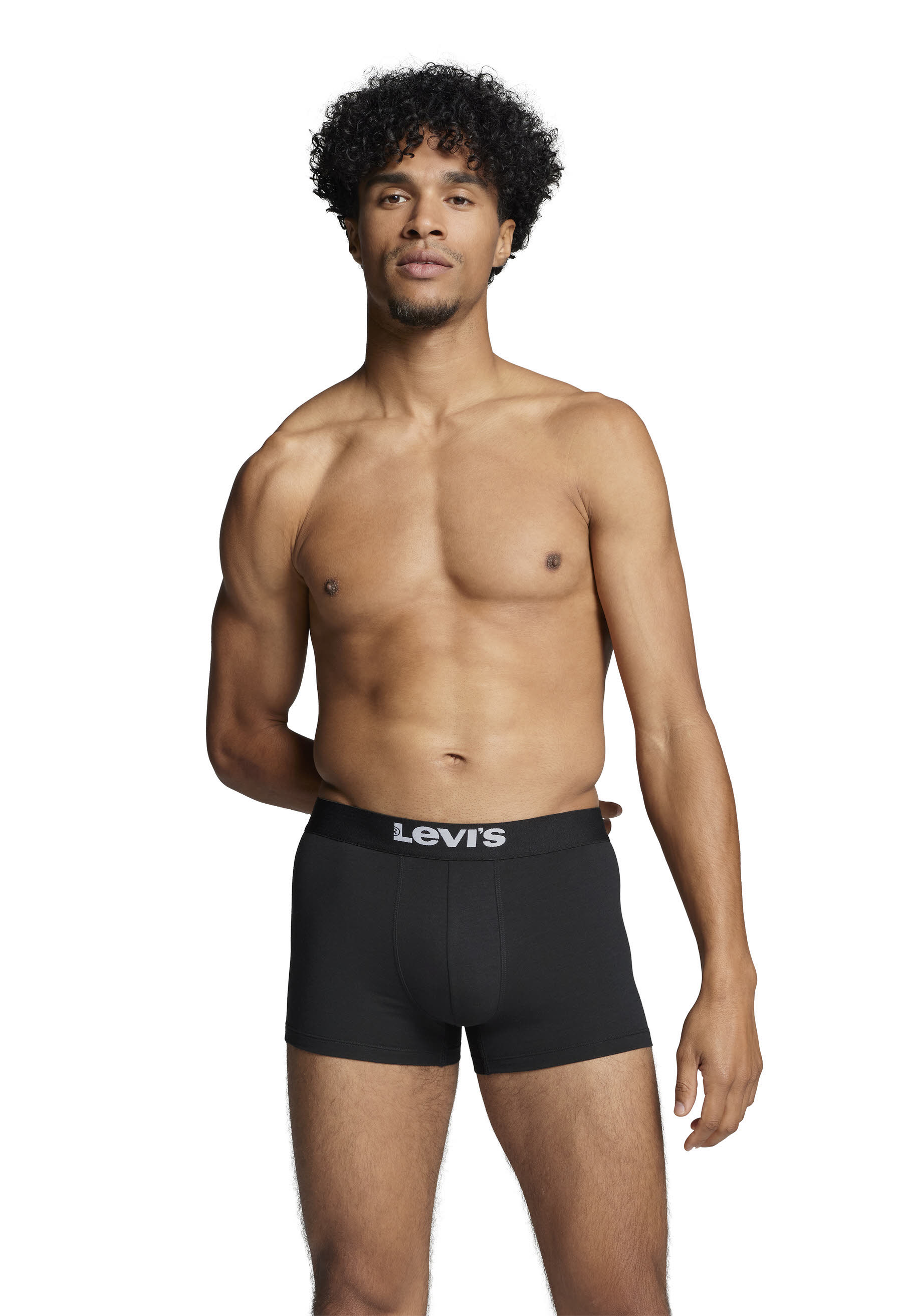 Levis Men Solid Basic Herren Boxershorts 2 Stück schwarz