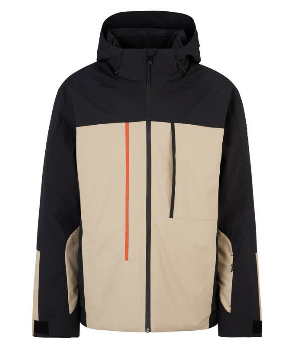 Ziener TAPONGA Herren Skijacke Snowboardjacke schwarz beige