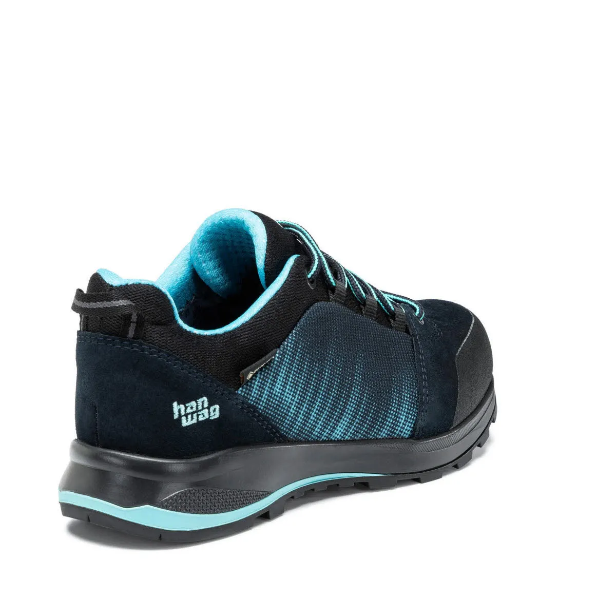 Hanwag Klarsby Low Bunion Lady GTX Trekkingschuhe Wanderschuhe Damen schwarz blau