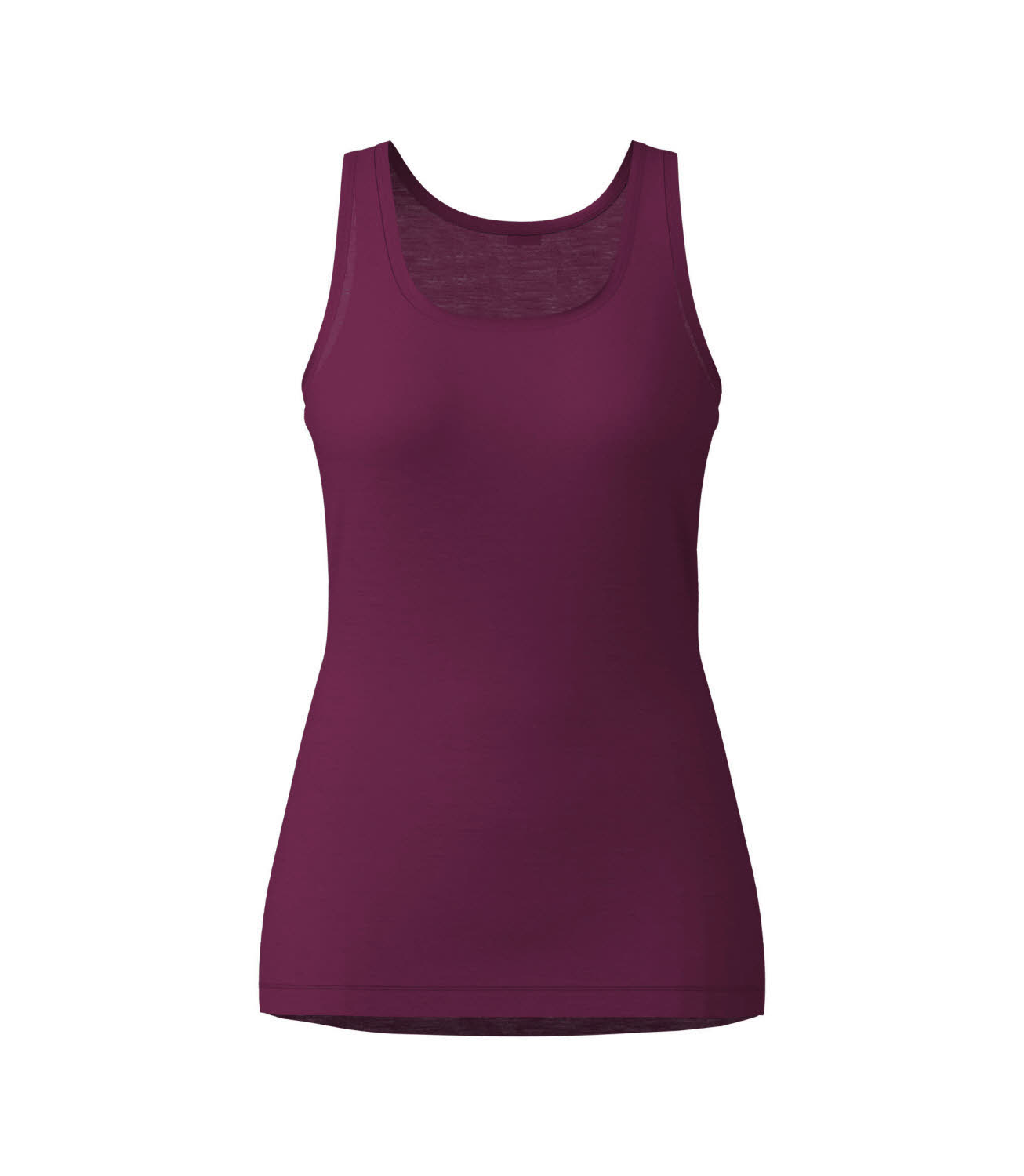 Löffler SINGLET MERINO LIGHT Damen Top Funktionsunterwäsche bordeaux