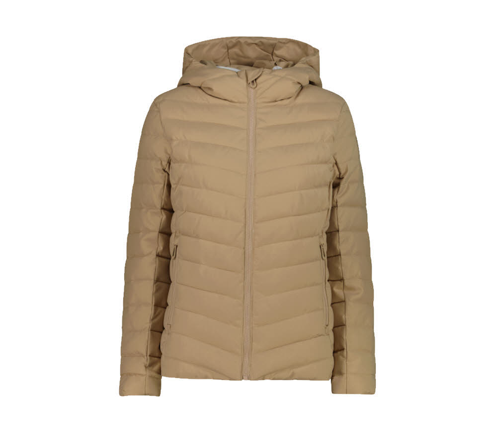 CMP WOMAN JACKET FIX HOOD Damen Daunenjacke braun