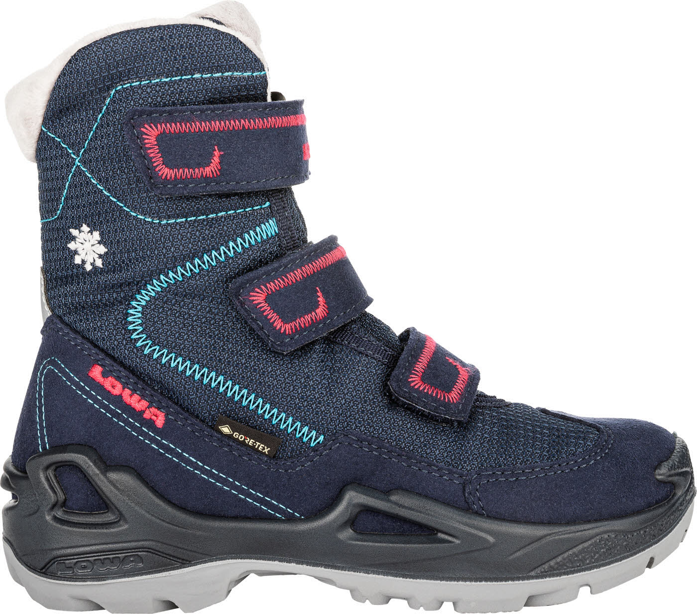 Lowa MILO GTX HI Mädchen Winterstiefel Snowboots wasserdicht navy/beere NEU