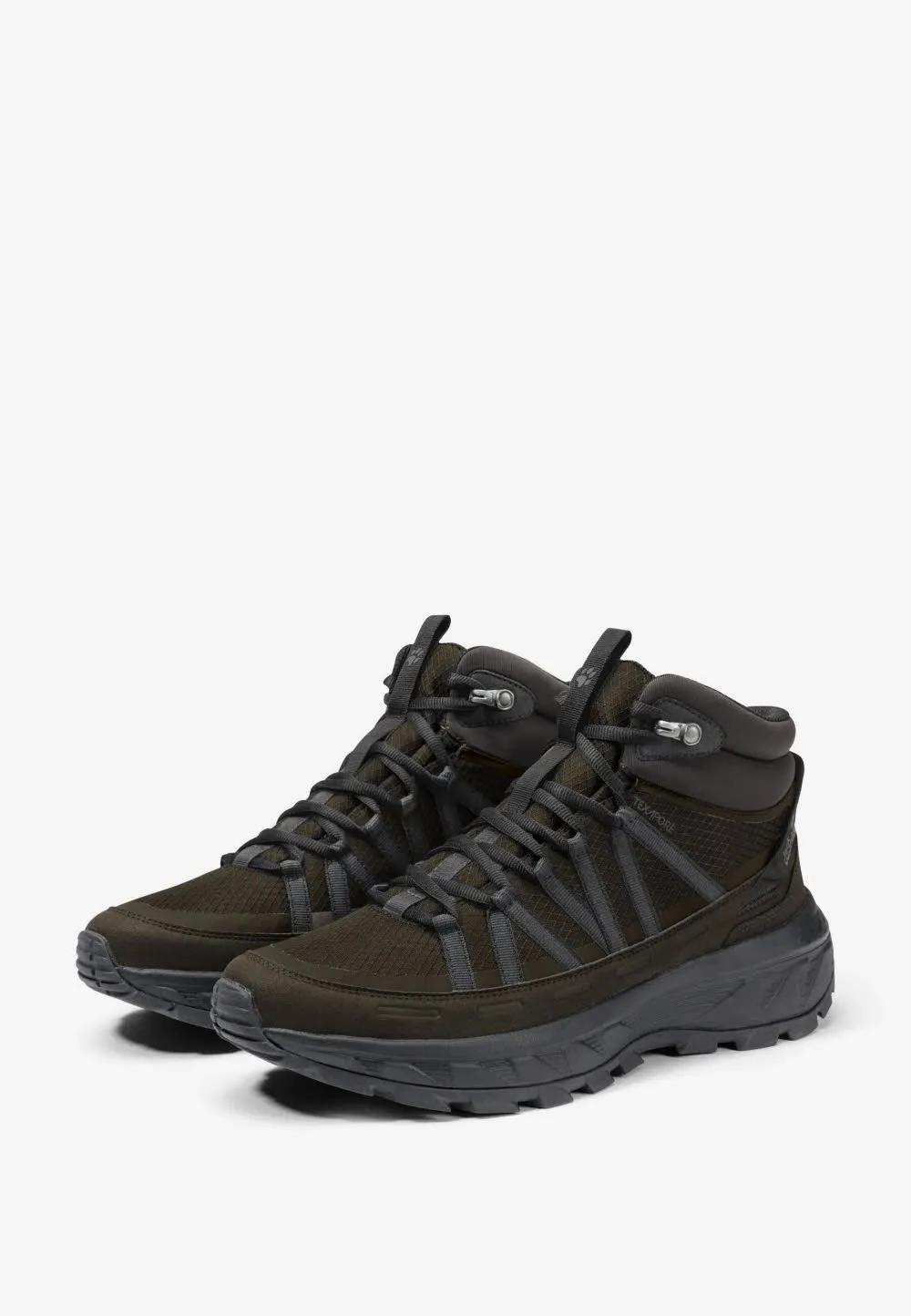 Jack Wolfskin Wild Hike Texapore Mid M Herren Wanderschuhe Trekkingschuhe dunkelgrün