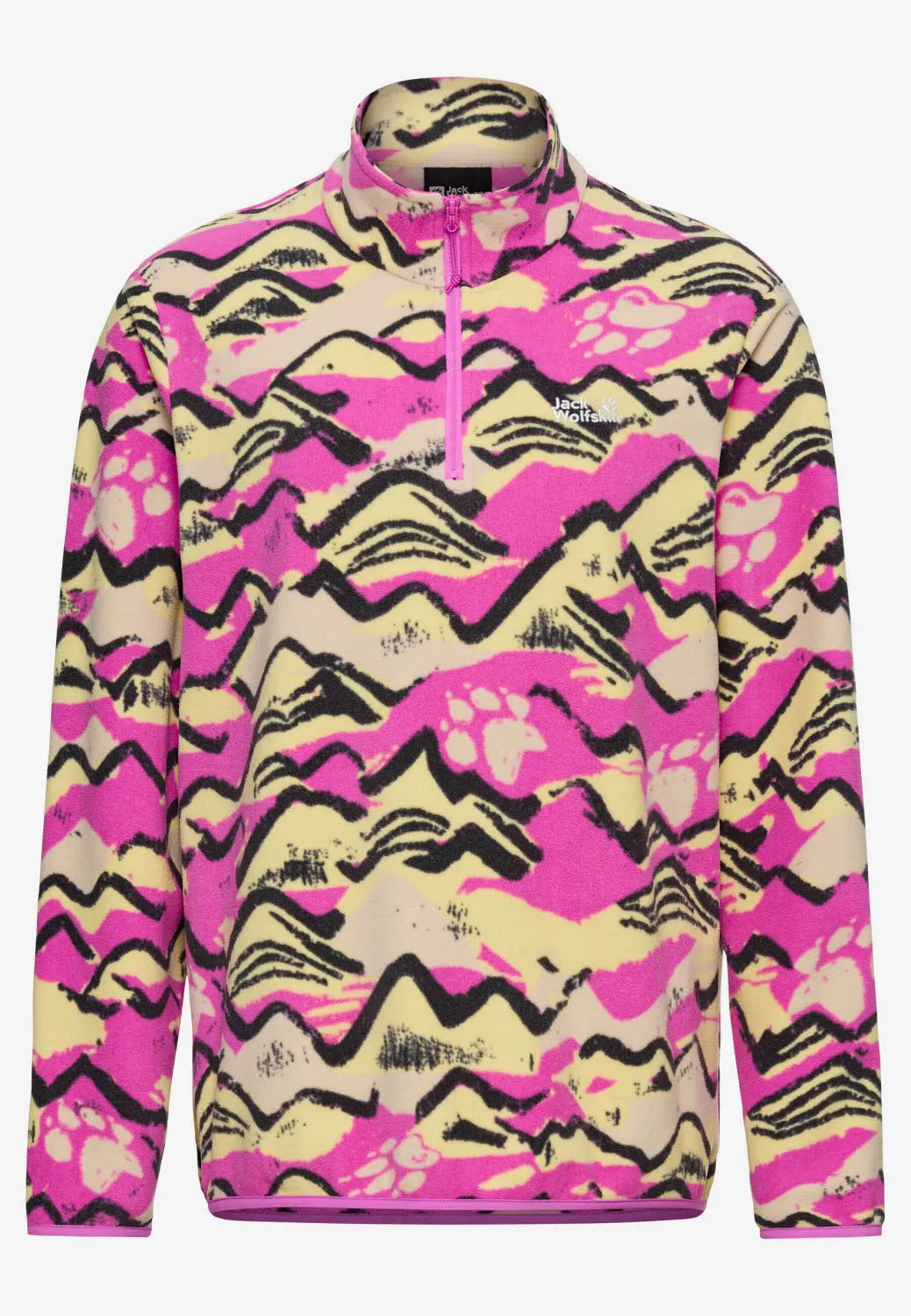 Jack Wolfskin Paw Era 100 Print Hz Damen Fleecepullover braun