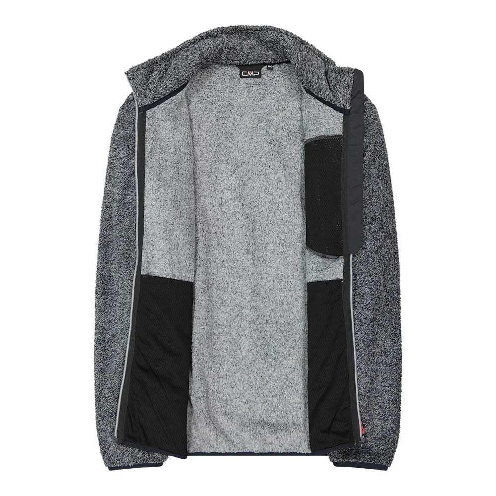 CMP MAN JACKET Herren Fleecejacke grau