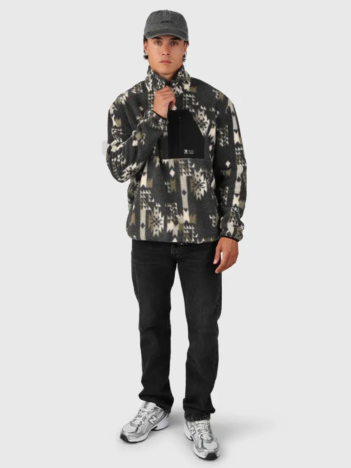 Brunotti Kelstyn-Print Men Fleece Herren Siberia Black