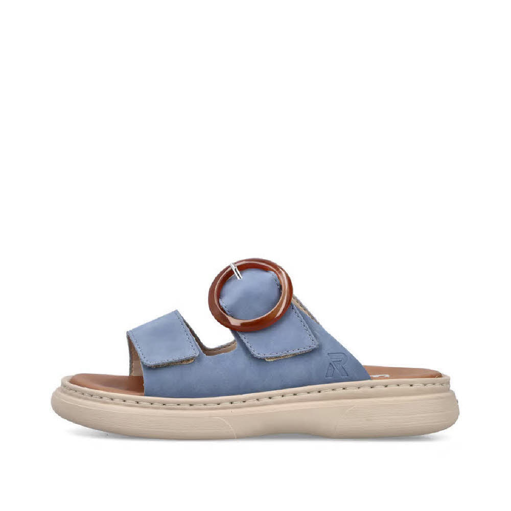 Rieker FSK Damen Sandalen Sandaletten blau