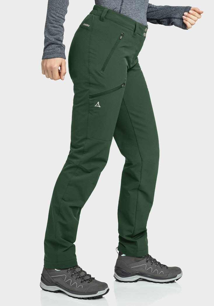 Schöffel Ascona Trekkinghose Wanderhose warm Damen grün