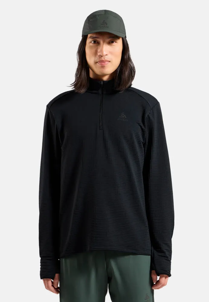 Odlo ESSENTIAL THERMAL Herren Midlayer Funktionsshirt schwarz