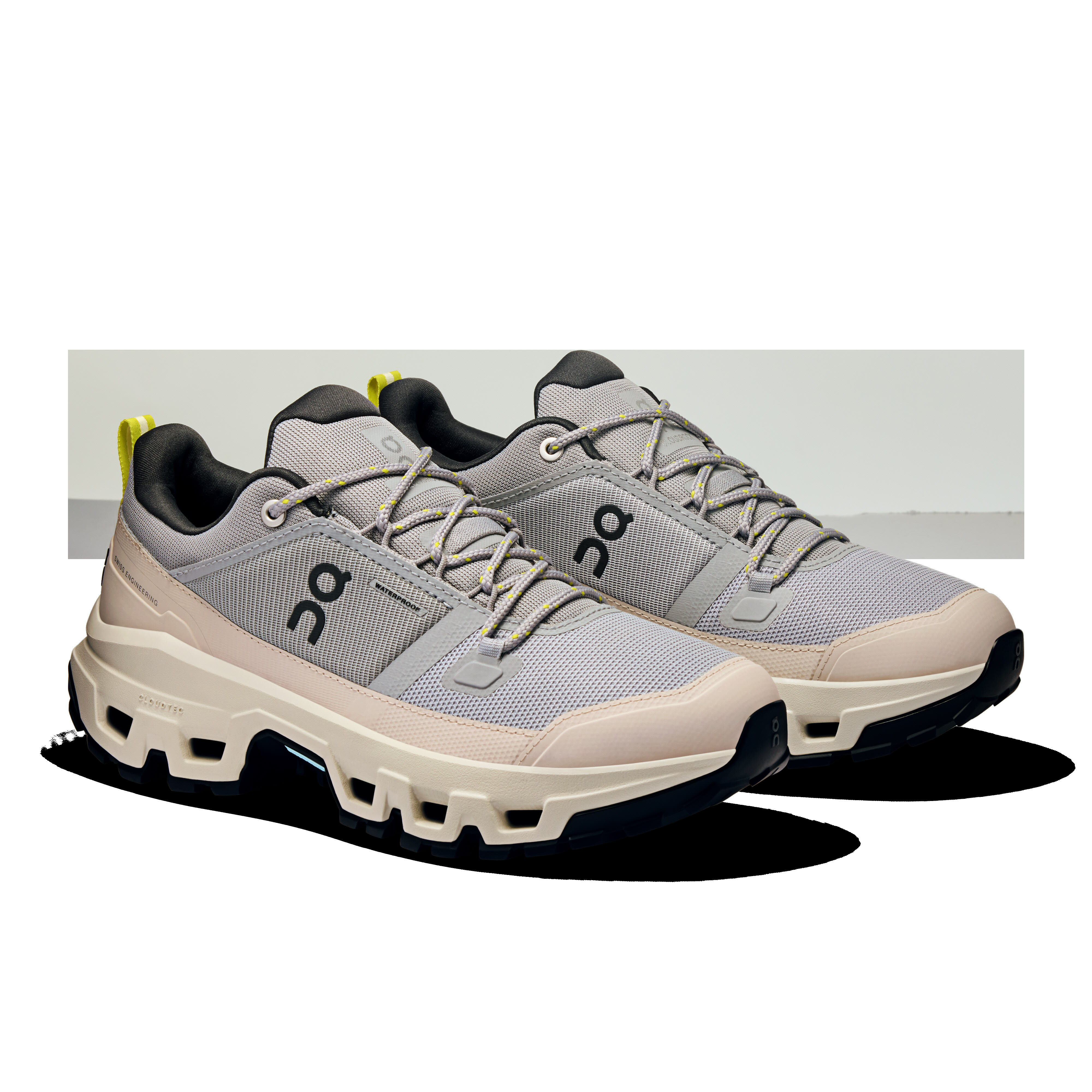 ON Cloudrock Low WP Trekkingschuhe Wanderschuhe Damen grau