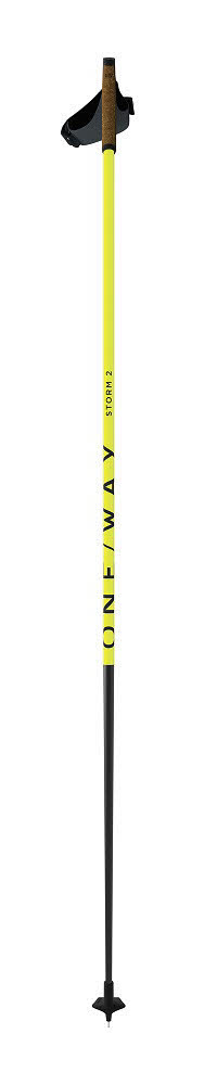 One Way STORM 2 Unisex Langlaufstöcke klassisch neongelb