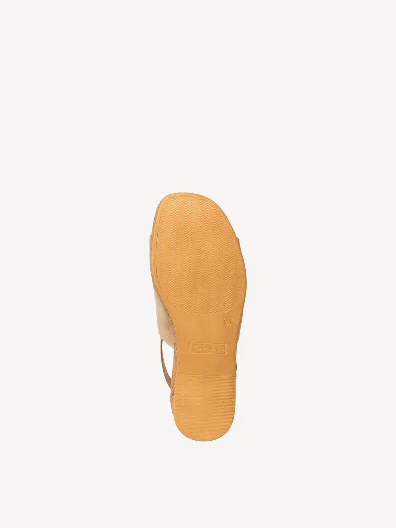 Tamaris Ledersandalette Damen beige