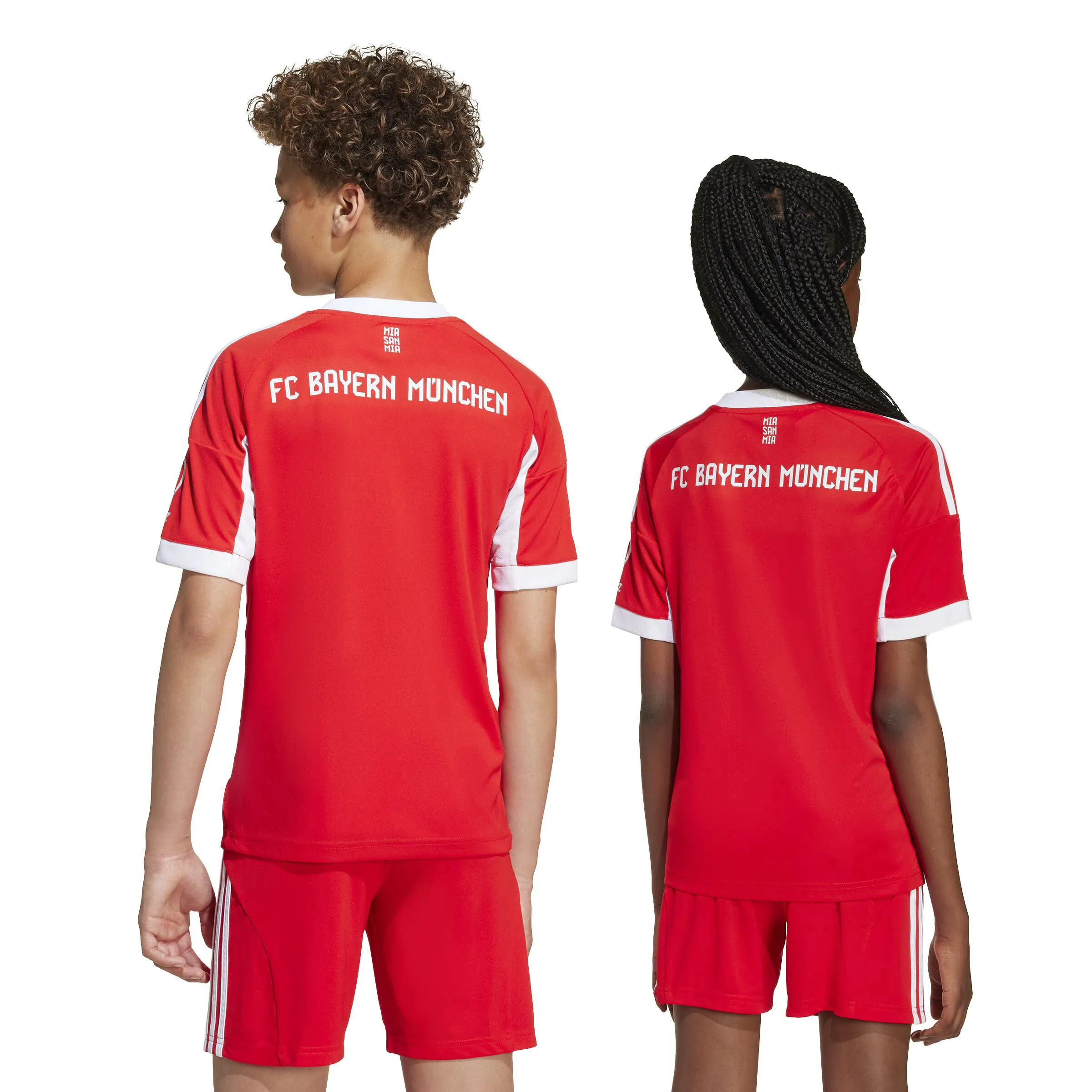 adidas FC Bayern München 25/26 Kinder Jersey Heimtrikot rot/weiß