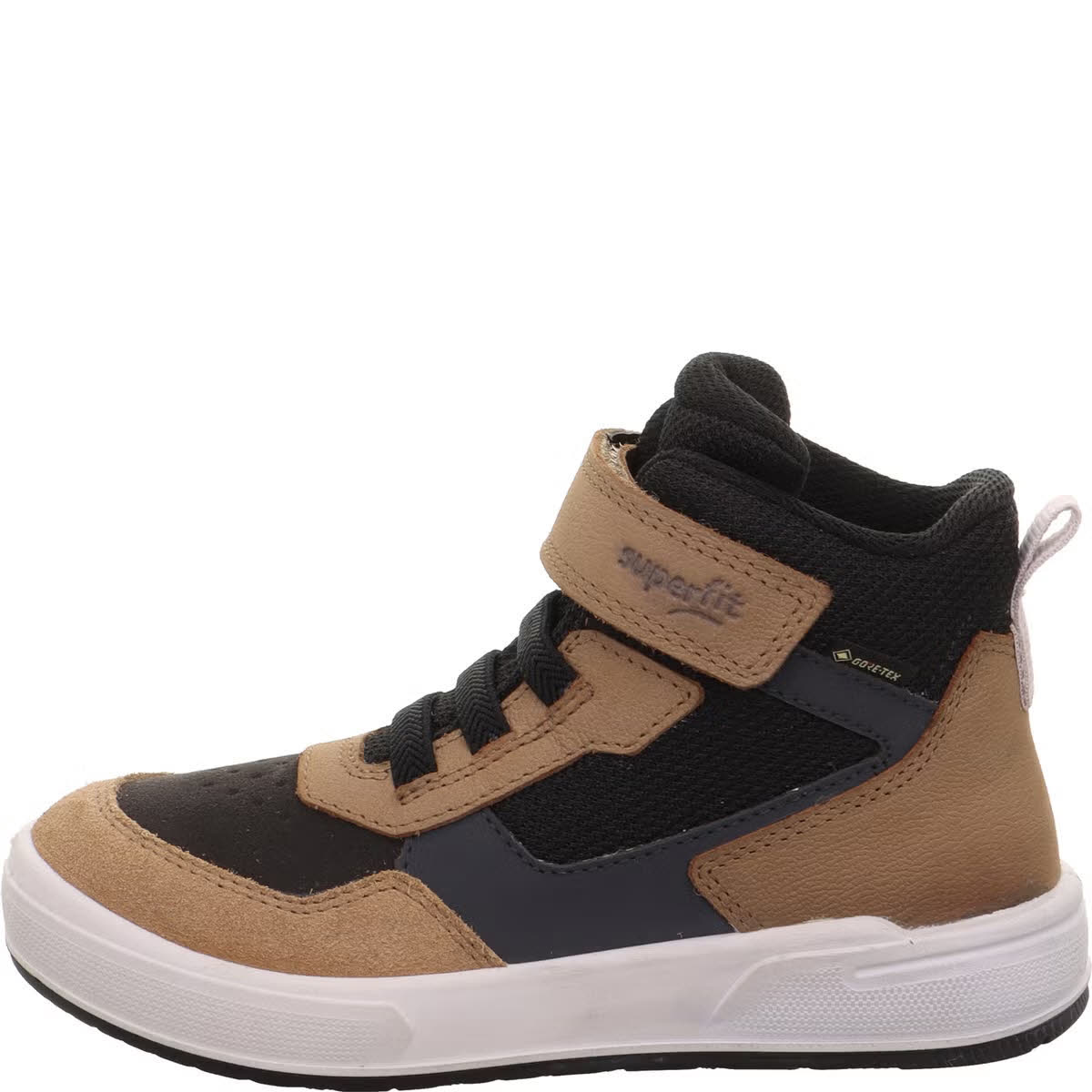 Superfit MAVERICK Kinder Jungen Sneaker High gefüttert braun/schwarz