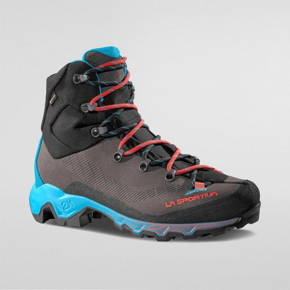 La Sportiva Aequilibrium Trek Woman GTX Damen Wanderschuhe High grau/blau