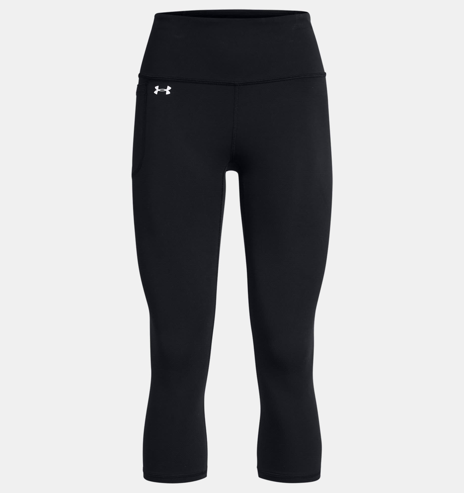 Under Armour Motion Caprihose Damen Sportleggings Trainingsleggings schwarz