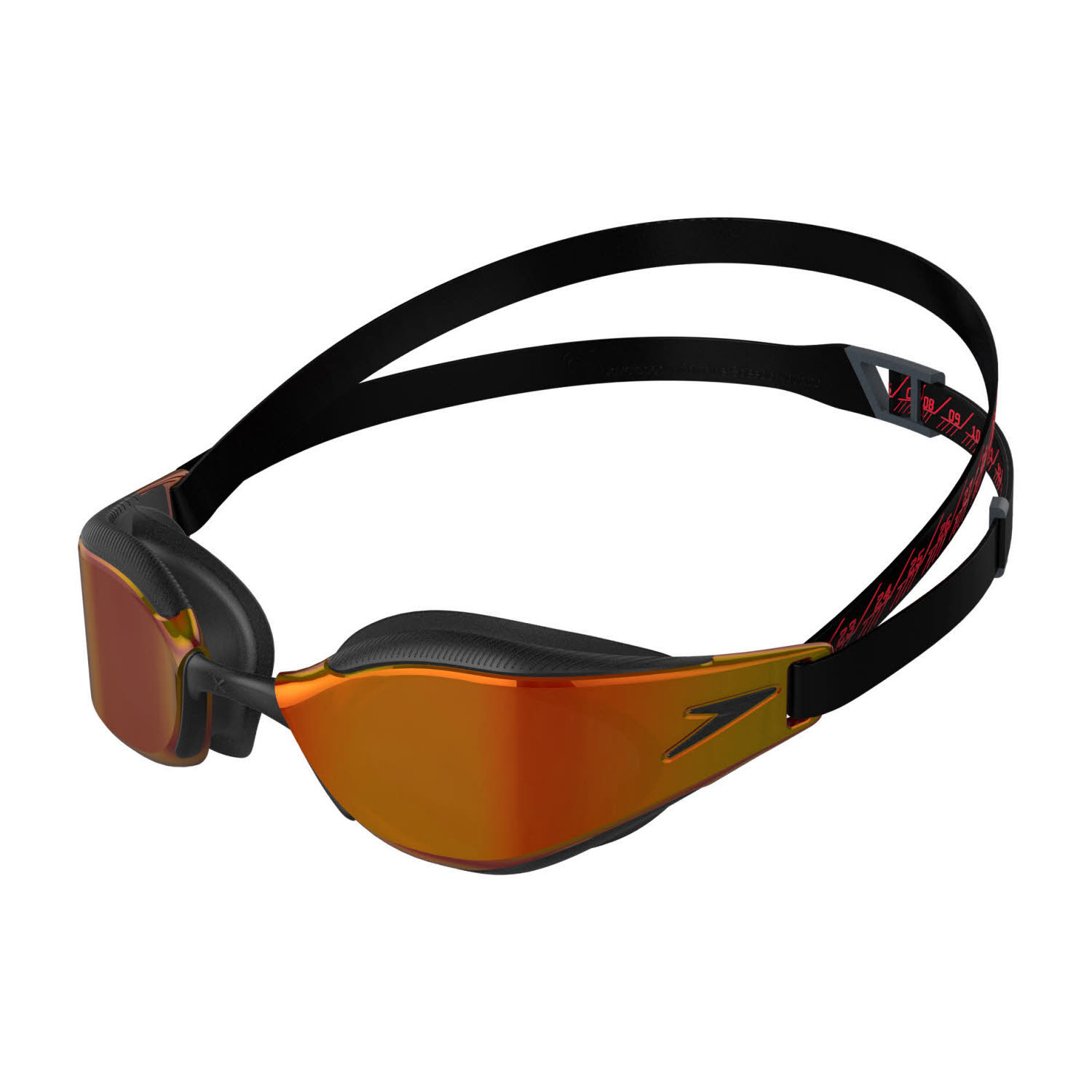 Speedo Fastskin Hyper Elite Mirror Unisex Schwimmbrille schwarz