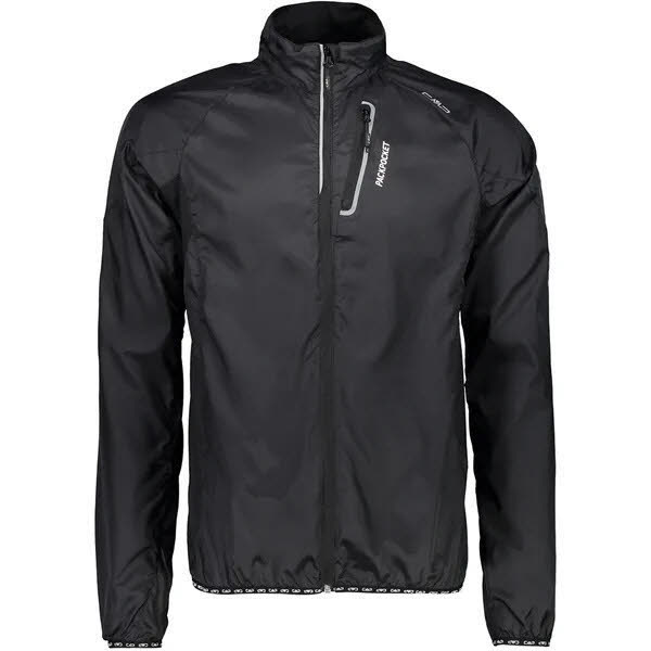 CMP Man Jacket Herren Outdoorjacke Laufjacke Trailrunning Freizeit black NEU