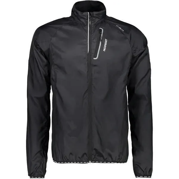 CMP Man Jacket Herren Outdoorjacke Laufjacke Trailrunning Freizeit black NEU