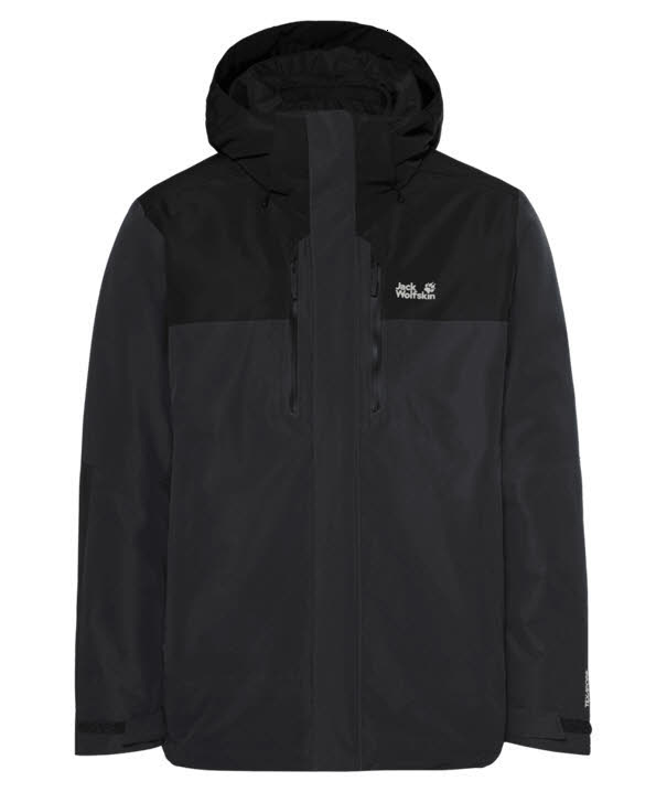JACK WOLFSKIN HE JASPER PRO 3IN1 JKT Herren Kombijacke schwarz