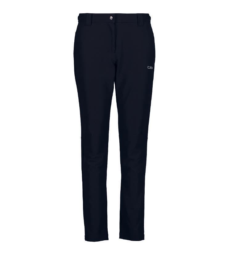 CMP Damen Stretch-Hose Trekkinghose gefüttert Wanderhose schwarz