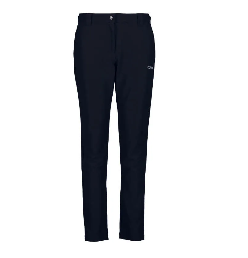 CMP Damen Stretch-Hose Trekkinghose gefüttert Wanderhose schwarz