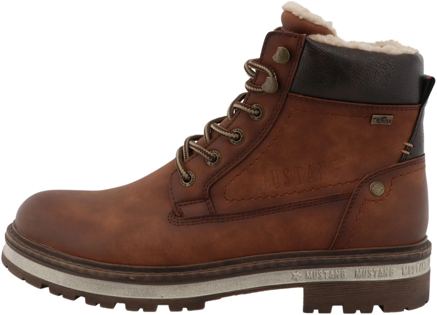 Mustang Schnürboots braun Kinderschuh