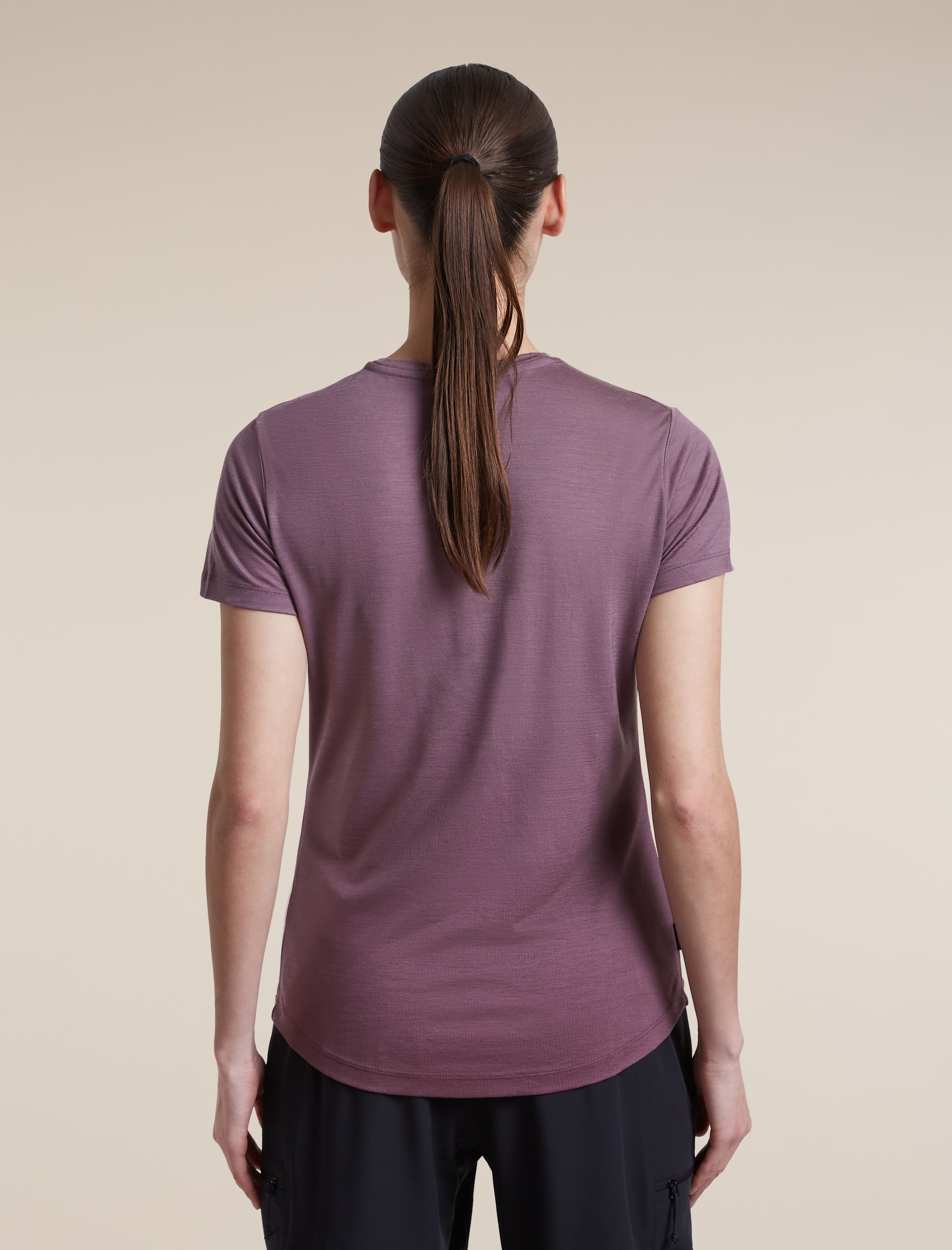 Icebreaker DA Mer 125 Cool-Lit Sphere SS Tee Alta T-Shirt Damen lila
