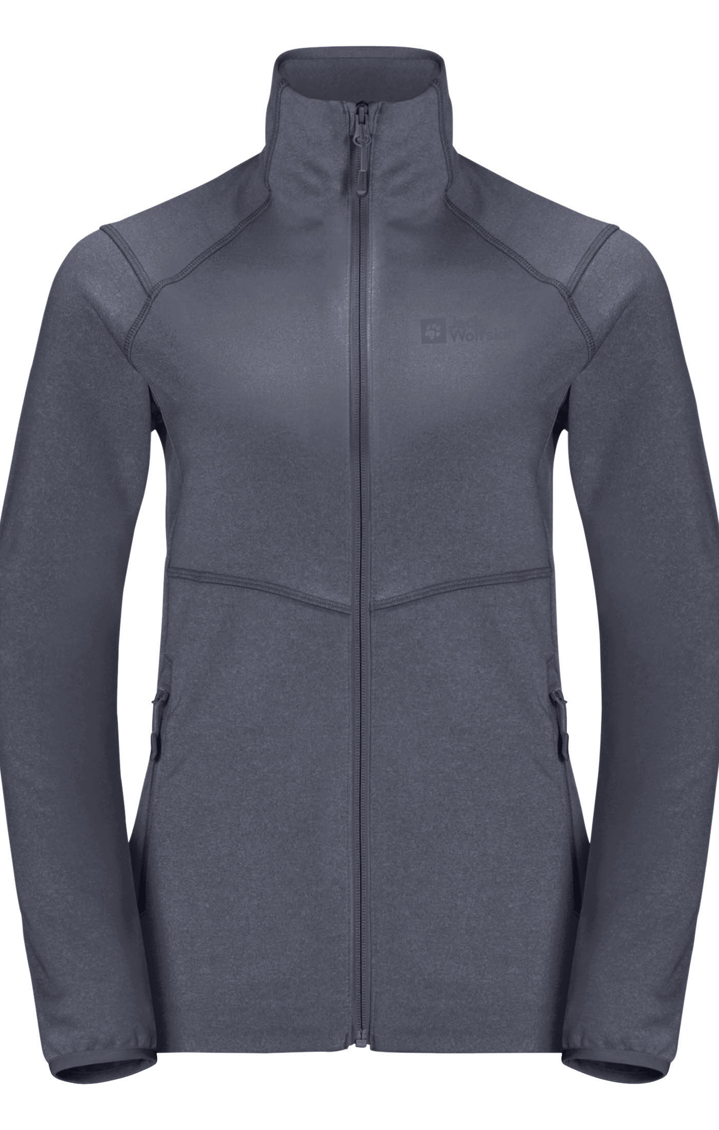Jack Wolfskin Fortberg FZ W Fleecejacke Midlayer Stretchjacke Damen grau