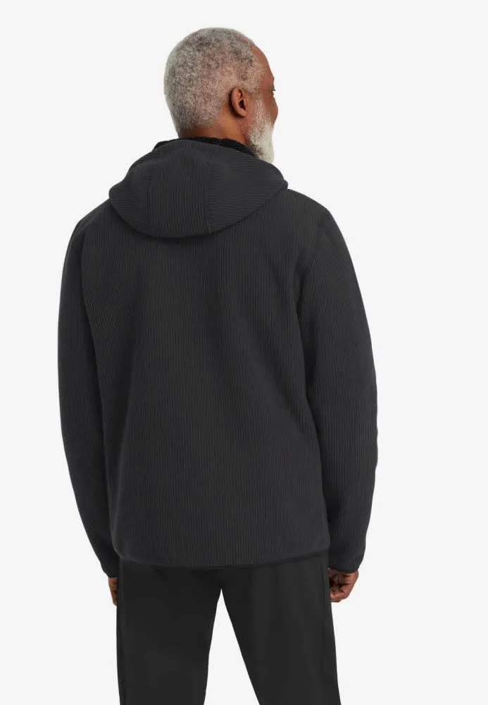 Jack Wolfskin Lake Ridge Hooded Jkt Fleecejacke Herren schwarz