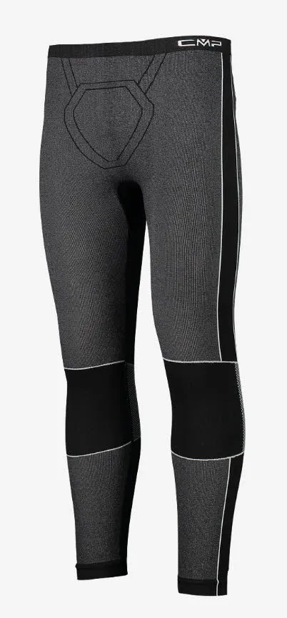 CMP MAN SEAMLESS 3/4 PANT Herren Thermohose Funktionsunterhose NERO neu