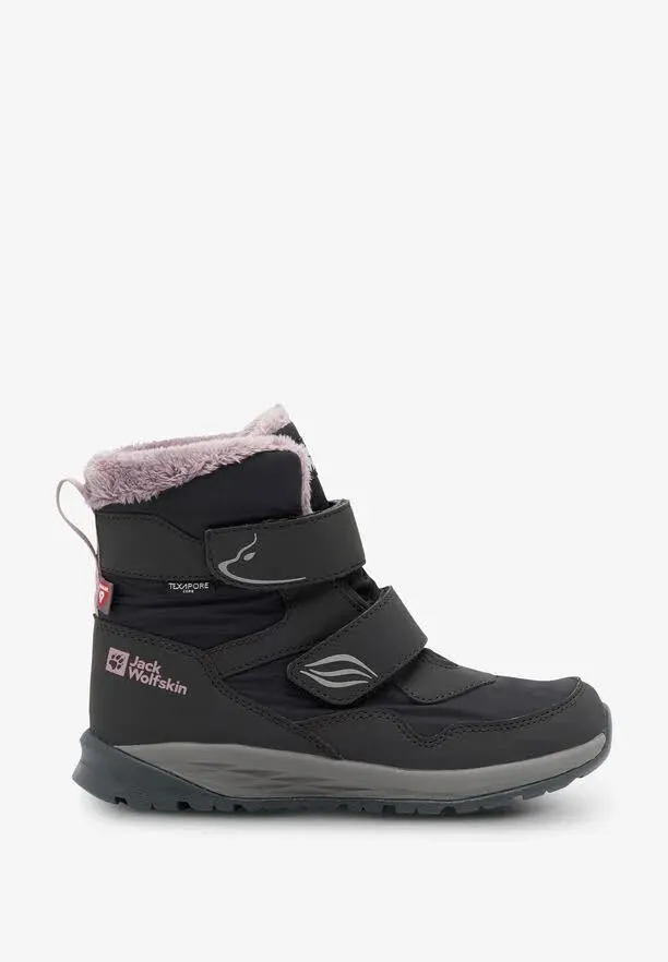 Jack Wolfskin Polar Bear Mid Klettverschluss gefüttert Mädchen grau