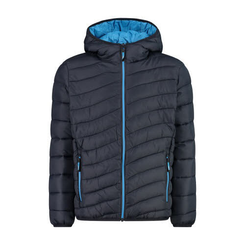 CMP KID JACKET FIX HOOD Jungen Daunenjacke wasserabweisend blau NEU