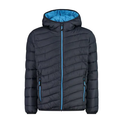 CMP KID JACKET FIX HOOD Jungen Daunenjacke wasserabweisend blau NEU