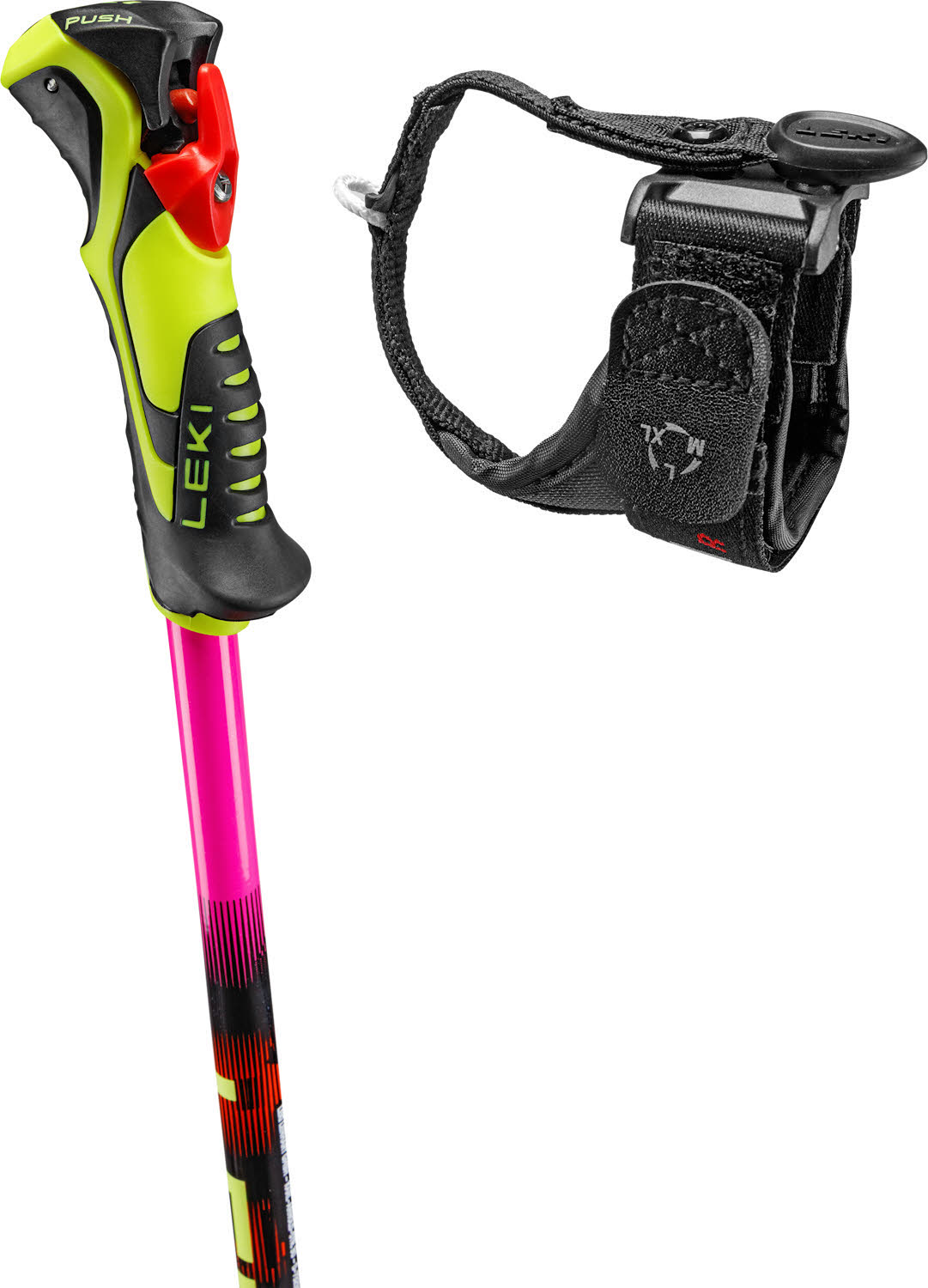 Leki WCR Evo Lite SL TR Kinder Skistöcke Ski Poles pink/orange